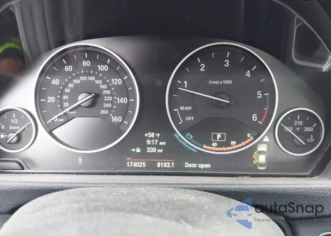 2014 BMW 328D xDrive z USA, uszkodzony, nr VIN WBA3D5C59EKX95631